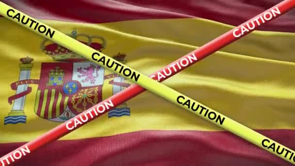스페인 국기에는 애니메이션 나라의 — 비디오