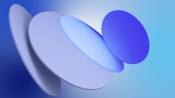 Σχεδιασμός Κίνησης Φόντου Σχήματος Κύκλος Δαχτυλίδια Φόντο Μπλε Αφηρημένη Διάταξη — Αρχείο Βίντεο
