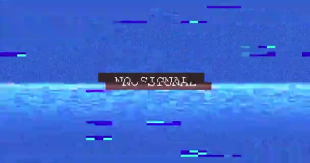 Kein Digitaler Hintergrund Blauer Pannen Hintergrund — Stockvideo