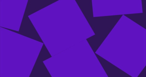 Streszczenie Purpurowe Tło Kształtem Kwadratu Geometrycznego — Wideo stockowe