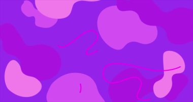 Kopya alanı ile soyut biçim arkaplanı. Mor arkaplan canlandırması.