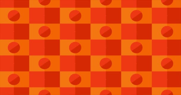 Abstraktní Oranžové Pozadí Čtverci Grafické Pozadí — Stock video