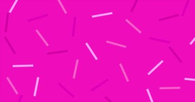 Beyaz Çizgi Parçacıkları Canlandırmasıyla Pembe Arkaplan.