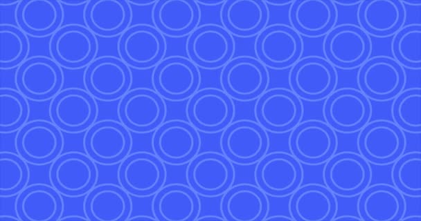 Blauwe Achtergrond Met Patroon Vierkante Geometrische Animatie — Stockvideo