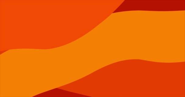 Calque Abstrait Orange Animation Fond — Video