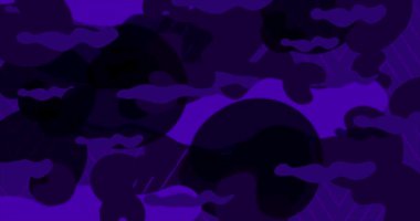 Grafiksel Şekil Canlandırması ile Soyut Koyu Mor Arkaplan.