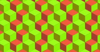 Geometrik desen soyut pembe arkaplan. Kare küp arkaplan.