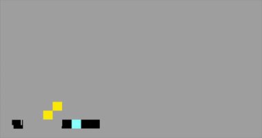 TV Dijital Gürültü Piksel Canlandırması ile Gri Grafik Arkaplanı.