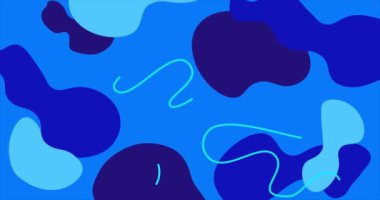 Kopyalama alanı olan soyut mavi arkaplan. Grafik arkaplan canlandırması.