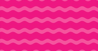 Wavy Line Model Animasyonlu Pembe Arkaplan. Grafiksel Arkaplan.