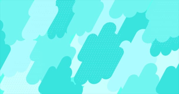 Ανοικτό Μπλε Σχήμα Φόντου Animation Γραφική Ταπετσαρία — Αρχείο Βίντεο