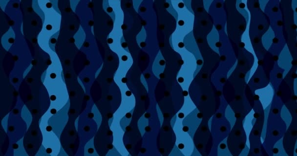 Desen Süslemeli Soyut Arkaplan Koyu Mavi Arkaplan Canlandırması — Stok video