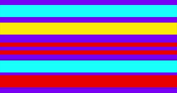 Linhas Coloridas Listras Arco Íris Animação Fundo Abstrato — Vídeo de Stock