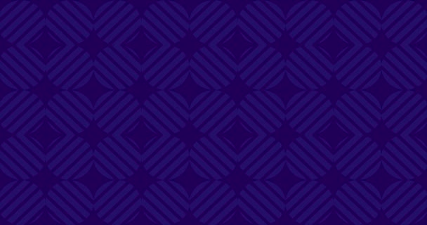 方块花纹抽象装饰 紫色背景动画 — 图库视频影像