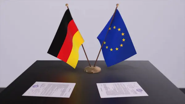 Прапор Німеччини Столі Politics Deal Business Agreement Country Illustration — стокове фото