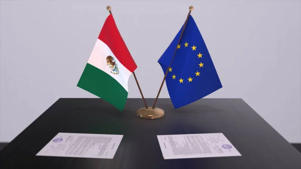 Прапор Мексики Столі Politics Deal Business Agreement Country Illustration — стокове фото