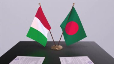 Bangladeş ve İtalya 'nın kırsal kesimlerinde animasyon var. Politika ve iş anlaşması veya anlaşma