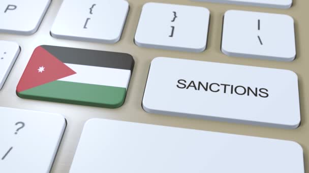 Ιορδανία Επιβάλλει Κυρώσεις Κατά Ορισμένων Χωρών Κυρώσεις Που Επιβλήθηκαν Στην — Αρχείο Βίντεο