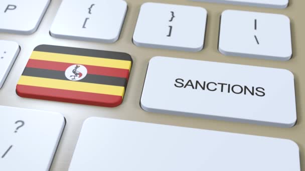 Uganda Memberlakukan Sanksi Terhadap Beberapa Negara Sanksi Dikenakan Pada Uganda — Stok Video