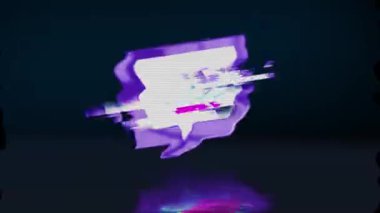 New York, ABD - 9 Nisan 2023: Twitch Logo Arızası Açılış Animasyonu, İllüstrasyon Editörü.