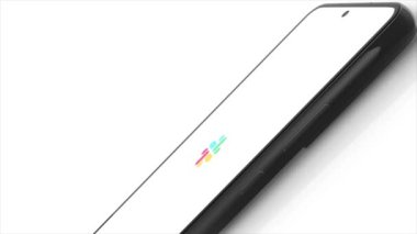 New York, ABD - 1 Mayıs 2023: Telefon Ekran Animasyonu, İllüstrasyon Editörü.