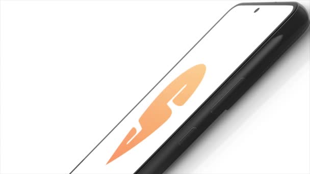 New York Usa May 2023 Swiggy Logo Phone Screen Animation — Stock Video