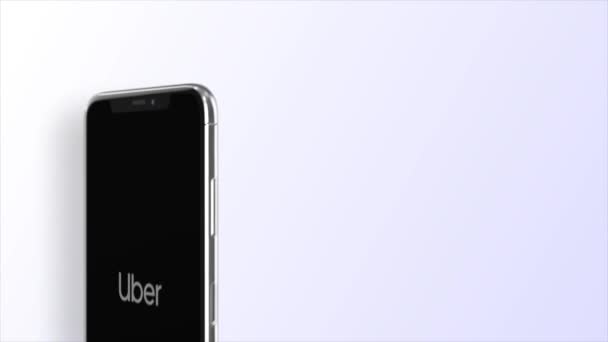 Нью Йорк Сша Мая 2023 Года Uber Основе Анонимных Телефонных — стоковое видео