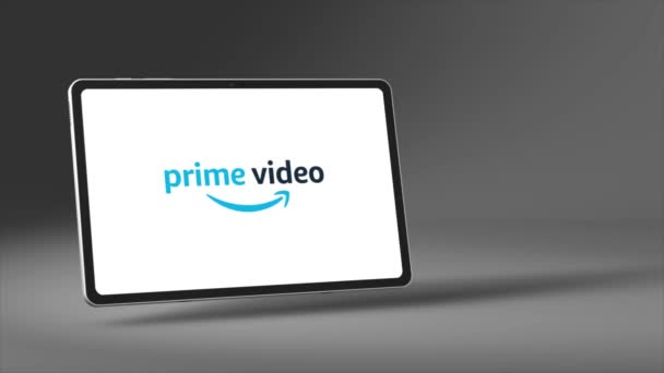 Nueva York Mayo 2023 Amazon Prime Video Logo Animación Pantalla — Vídeos de Stock