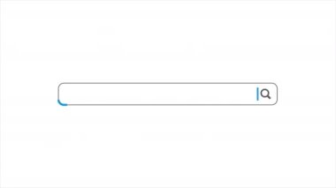 Vikipedi 'de arama animasyonu. İnternet tarayıcı araması.