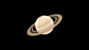 Satürn Gezegeni Dönüyor ve Dönüyor.