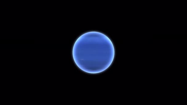 Планета Нептуна Обертається Обертається — стокове відео