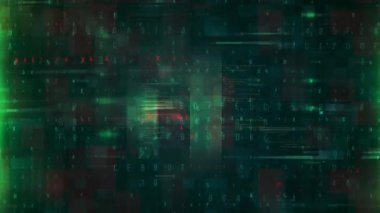 Arıza Hack Tasarım Arkaplan Animasyonu. Teknoloji Arkaplanı.