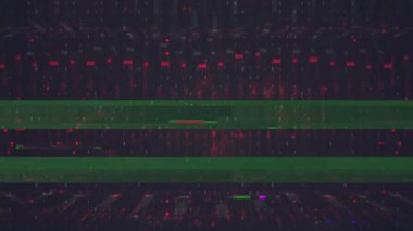 Dünya Ekonomik Finans Arızası Geçmişi. Borsa Animasyonlu Kırmızı Harita Arkaplanı. Rakamlar ve Sayılar.