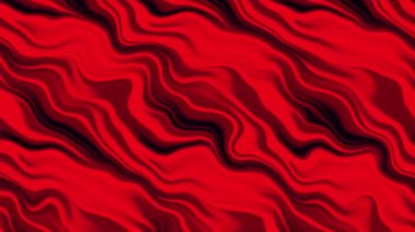 Kırmızı Soyut Dalgalı Arkaplan Döngü Canlandırması.