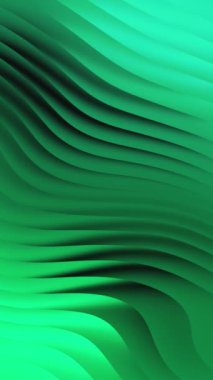 Yeşil Cyan Soyut Dalgalı Arkaplan Döngü Canlandırması.