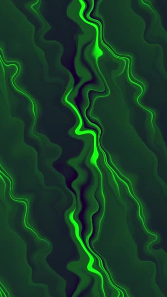 Groene Abstracte Golvende Achtergrond Lus Animatie — Stockvideo