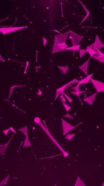 Pembe Dijital Teknoloji Arkaplan Canlandırma Döngüsü.