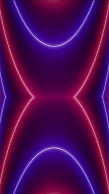 Neon Mor Kırmızı Işıklar Arkaplan Canlandırmasını Örtüyor.