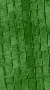 Tuğla taş duvar dokusu yeşil arka plan animasyonu. Grunge arkaplanı.