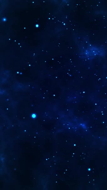 Синя Частинка Абстрактний Фон Навколишнього Середовища Петлі Анімації — стокове відео