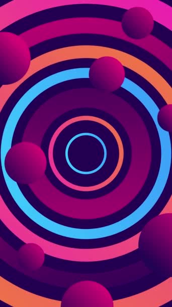 Фіолетовий Червоний Градієнт Абстрактна Вертикальна Геометрична Анімація Тла — стокове відео