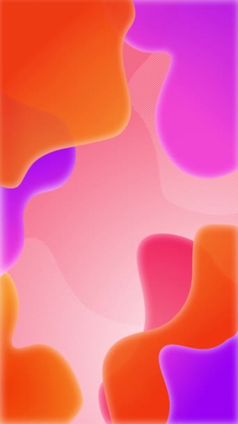 Narancs Rózsaszín Gradient Absztrakt Függőleges Geometrikus Háttér Animáció — Stock videók