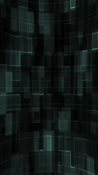 Cyfrowy Kwadrat Technologia Tło Animation Loop — Wideo stockowe