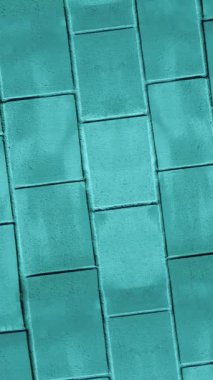 Tuğla taş duvar dokusu mavi arka plan animasyonu. Grunge arkaplanı.