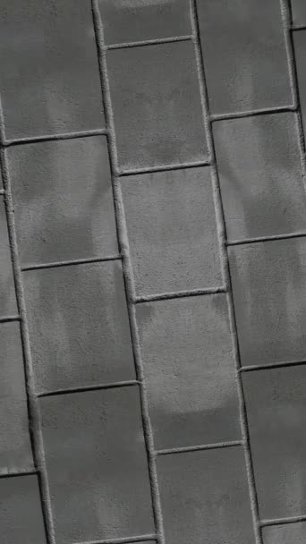 Cegła Kamienny Ściana Tekstura Szary Tło Animacja Powłoka Podłoża Grunge — Wideo stockowe