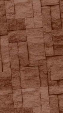 Tuğla taş duvar dokusu kahverengi arka plan animasyonu. Grunge arkaplanı.