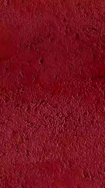 石头磨擦纹理背景动画 红色背景覆盖 — 图库视频影像