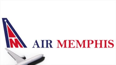 New York, ABD - 9 Mayıs 2024: Air Memphis şirketi logosu, Illustrative Editorial.