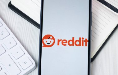 New York, ABD - 30 Haziran 2024: Telefon Ekranında Reddit Logosu, Şirket Simgesi.