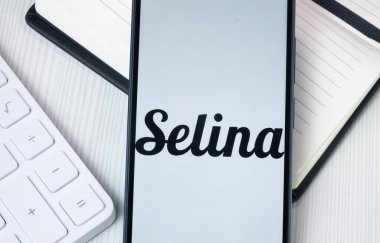 New York, USA - 30 June 2024: Selina Hospitality Logo on Phone Screen, Company Icon. clipart